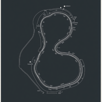 Nürburgring Nordschleife Track Map Print — Racing Wall Art, Car Guy Gift, Garage Decor