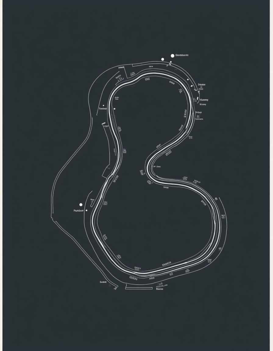 Nürburgring Nordschleife Track Map Print — Racing Wall Art, Car Guy Gift, Garage Decor